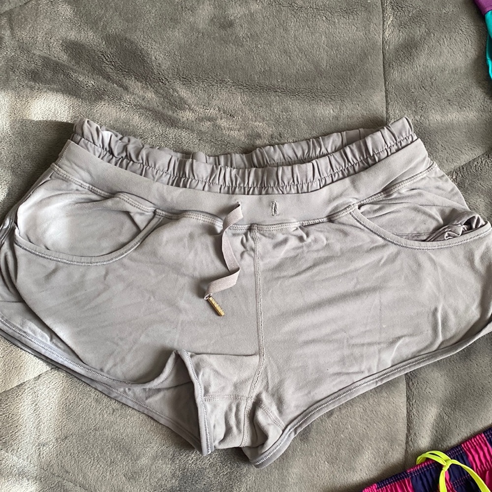 Gray lululemon shorts